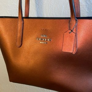 COACH Metallic Tote Bag